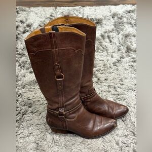 Söfft Brown Leather Tall Boots Size 9.5M